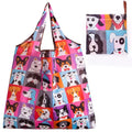 Dog Print Reusable Foldaway Bag