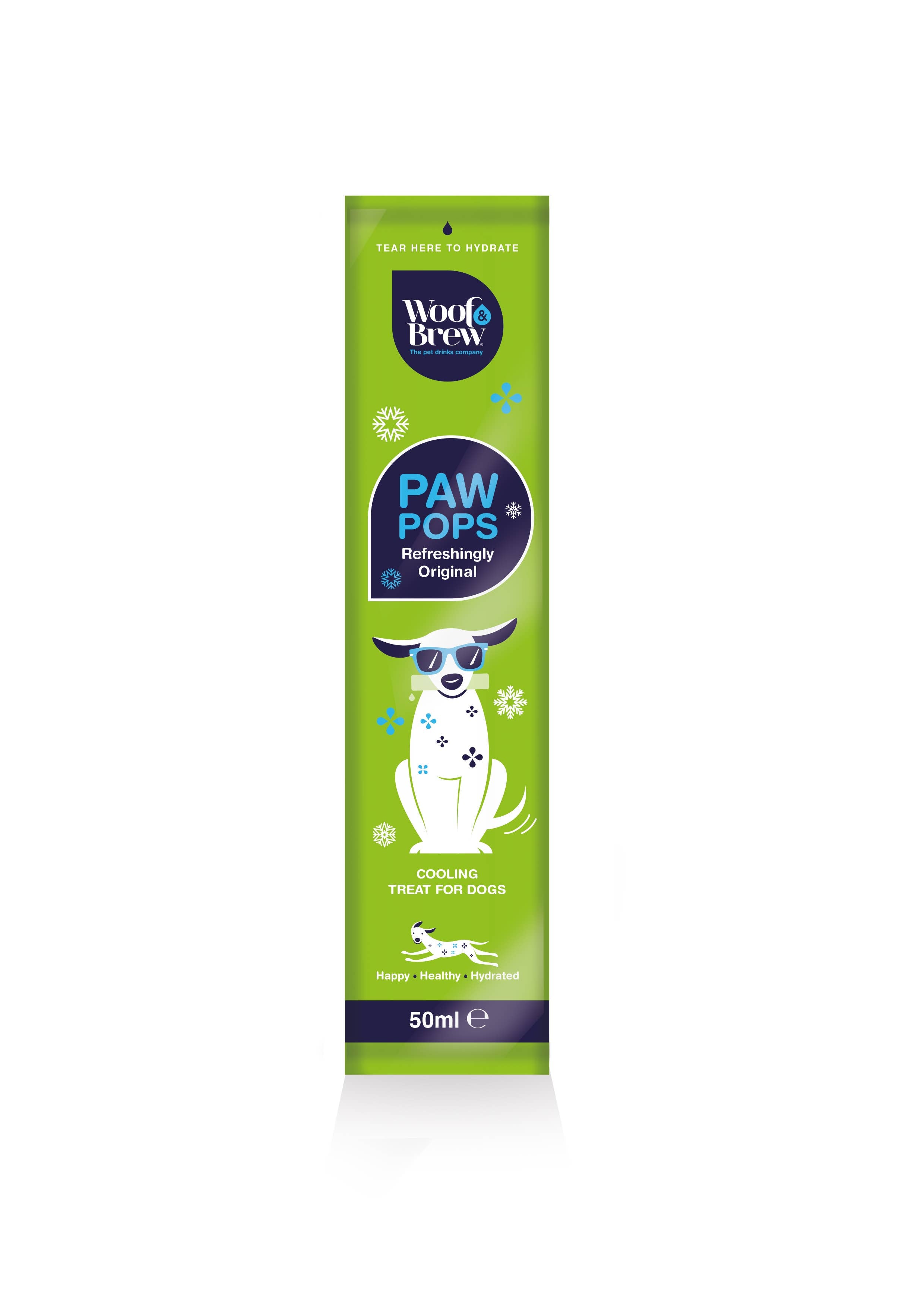 Woof&Brew Paw Pops for Dogs  - Freeze Pops for Dogs - Doggy Ice Pops