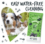 Bugalugs Fragrance Free Pet Wipes for Full Body, Bum & Paws Pack of 20