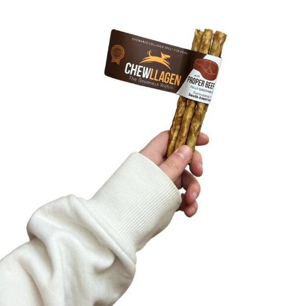 Chewllagen Beef Mini Roll 5" 5 pack