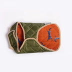 Forest Green Quilted Dog Coat by Danish Design