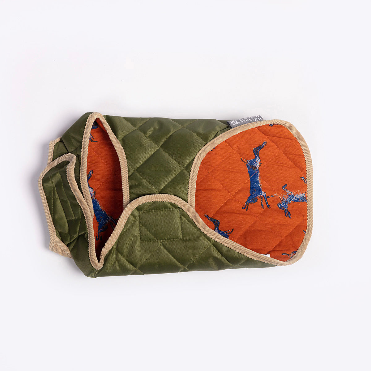 Forest Green Quilted Dog Coat by Danish Design