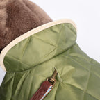 Forest Green Quilted Dog Coat by Danish Design