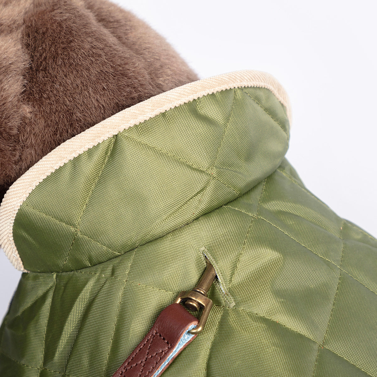 Forest Green Quilted Dog Coat by Danish Design