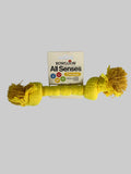 Kowloon All Senses Knotted Rope Dog Toy - Yellow/Chicken