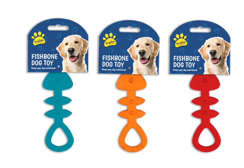 Fish Bone Dog Toy