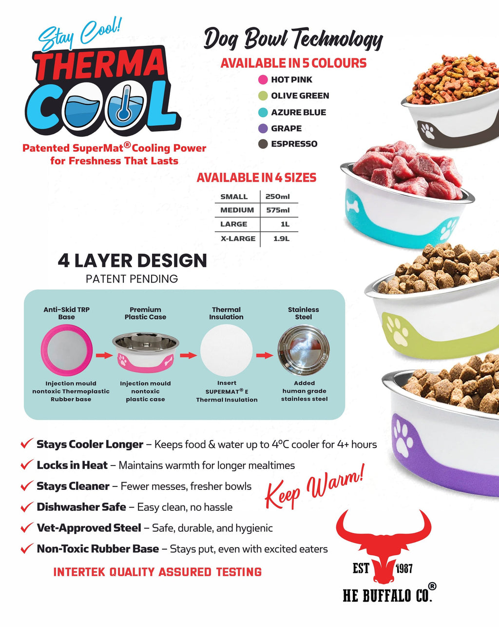 ThermaCool Dog Bowl