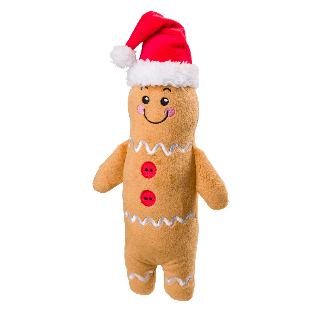 House of Paws Gingerbread - Plush, Squeaky Toy for Dogs