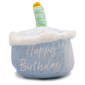 Milos Happy Birthday Cake Plush Dog Toy - Blue