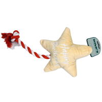 Milos Happy Birthday Star Plush Dog Toy