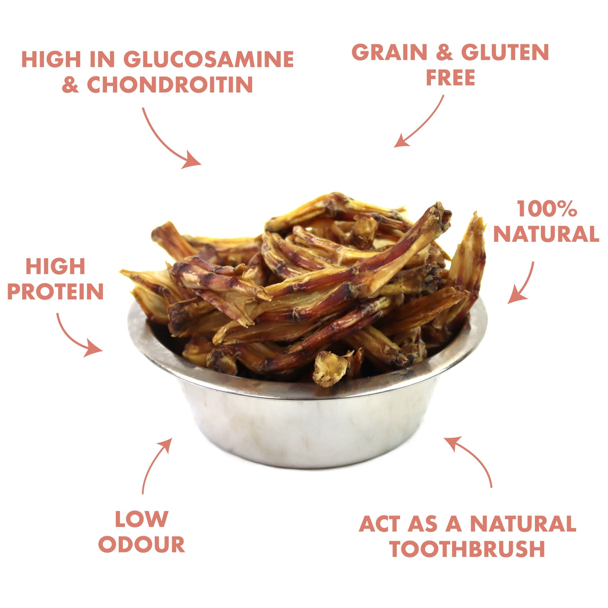 Dried Duck Feet 100% Natural
