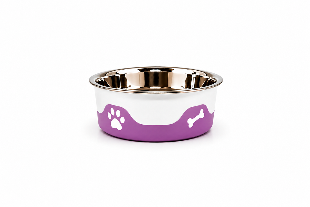 Grape-ThermaCool Dog & Cat Bowls