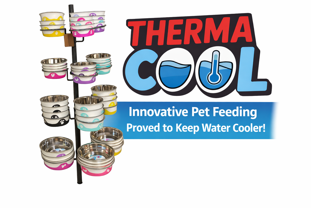 Grape-ThermaCool Dog & Cat Bowls