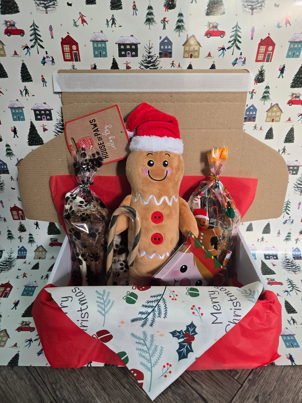 Dog Christmas treat box
