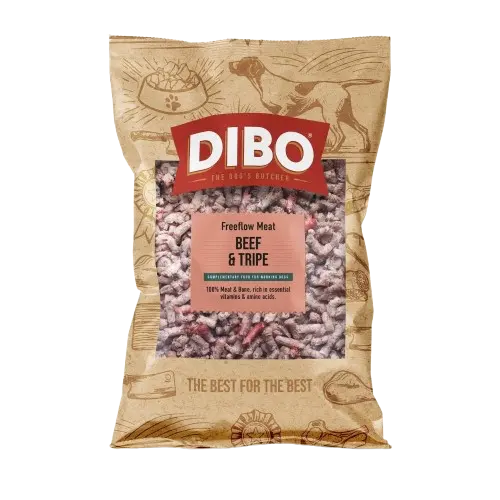 DIBO Freeflow Beef & Tripe Raw Dog Food 1Kg