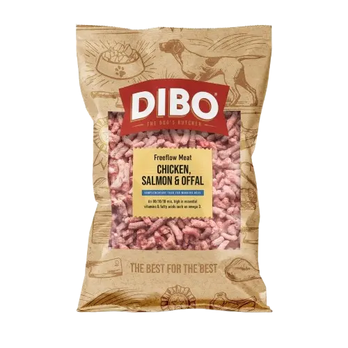DIBO Freeflow Chicken, Salmon & Offal Raw Dog Food 1Kg
