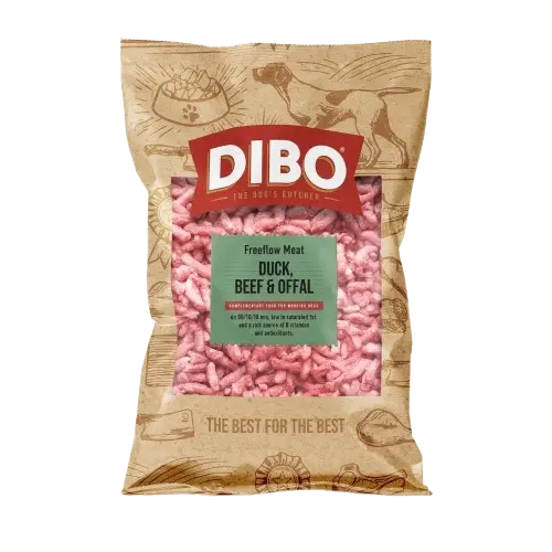 DIBO Freeflow Duck, Beef & Offal Raw Dog Food 1Kg