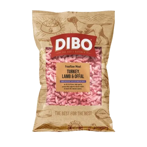 DIBO Freeflow Turkey, Lamb & Offal Raw Dog Food 1Kg