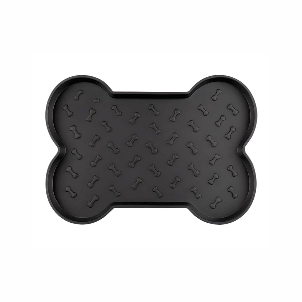 Spill-Proof Dog Feeding Mat - Black
