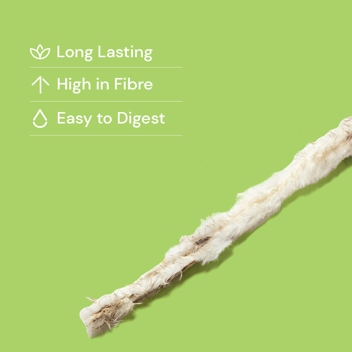Whole Hairy Rabbit Skin Roll