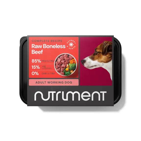 Nutriment Boneless Beef Raw Dog Food 500g