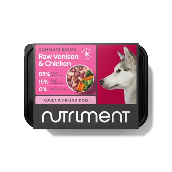 Nutriment Venison & Chicken Raw Dog Food 500g
